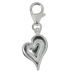 Charm "Herz geschwungen", 29mm | Großhändler Edelsteine, Heilsteine & Schmuck
