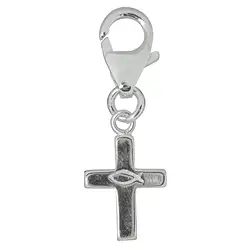 249005110043 Charm "Passionskreuz mit Fischsymbol", 26mm | Edelsteine, Heilsteine & Schmuck
