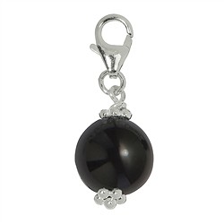 249005120012 Charm boule de pierre Onyx (teintée), env. 29mm | Marco Schreier