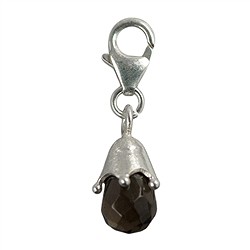 249005120014 Charm "Smoky Quartz drop with crown cap", approx. 27mm | Marco Schreier