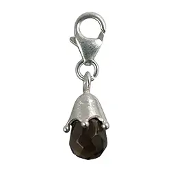 249005120014 Charm "Rauchquarz-Tropfen mit Kronenkappe", ca. 27mm | Marco Schreier