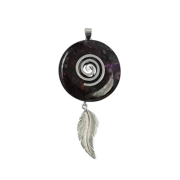 Einhänger "Blatt" für Donuthalter, Silber | GH Edelsteine, Heilsteine & Schmuck