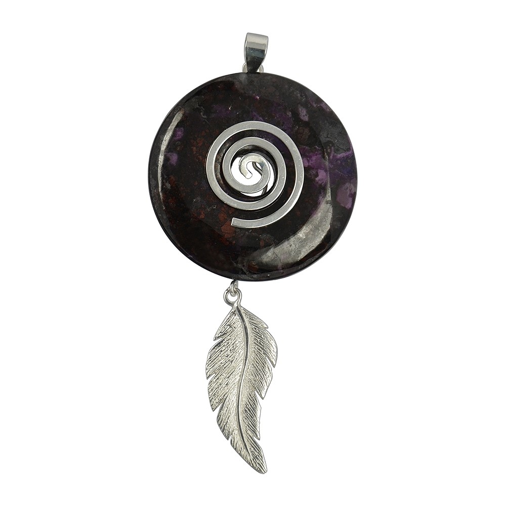 Wings" pendant for Donut Holder, matt silver | wholesaler gems & healing stones