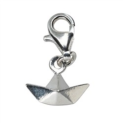 249005240001 Charm Origami-Schiff, 21mm | Mineralienhandlung Edelsteine, Heilsteine & Schmuck
