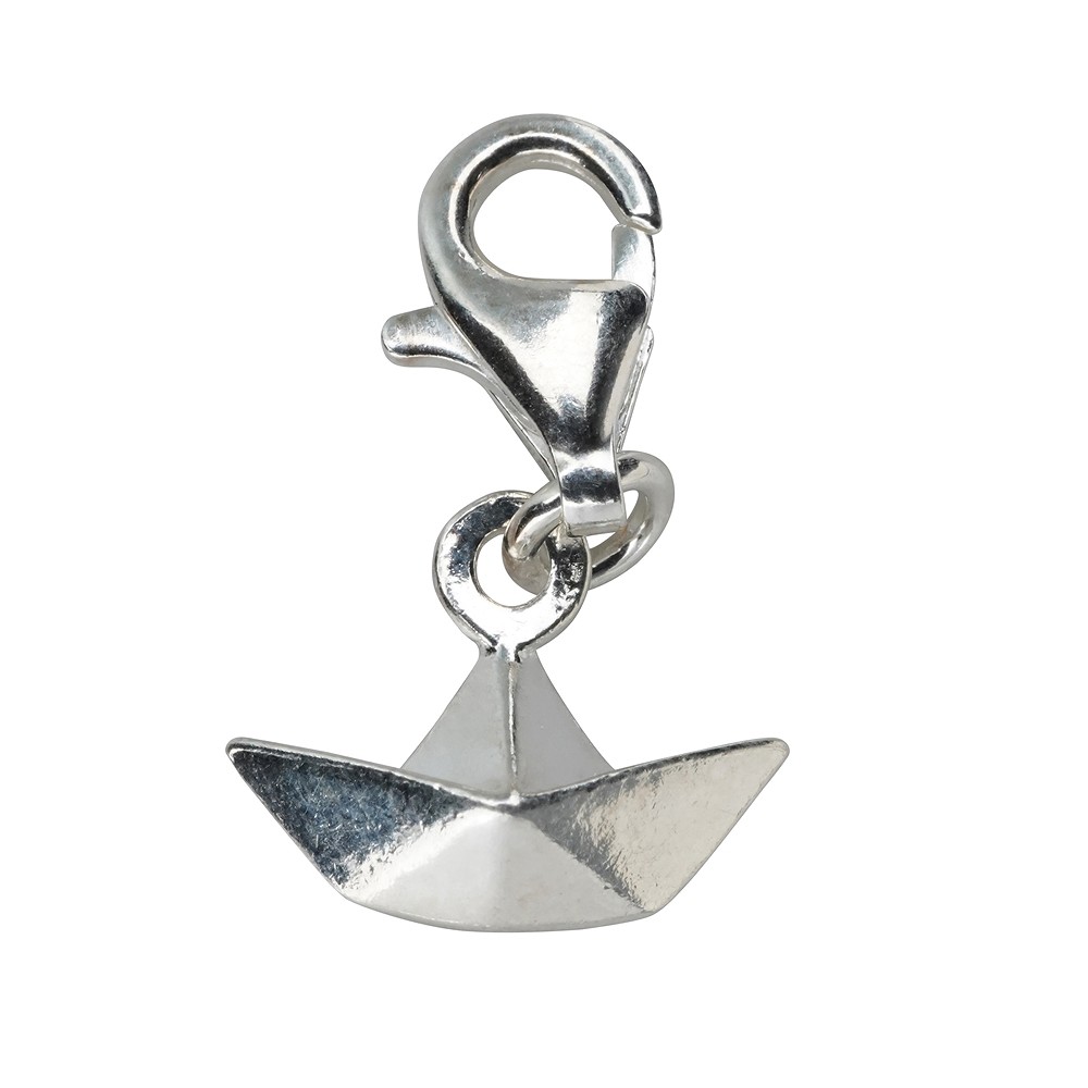 Charm Origami-Schiff, 21mm | Mineralienhandlung Edelsteine, Heilsteine & Schmuck