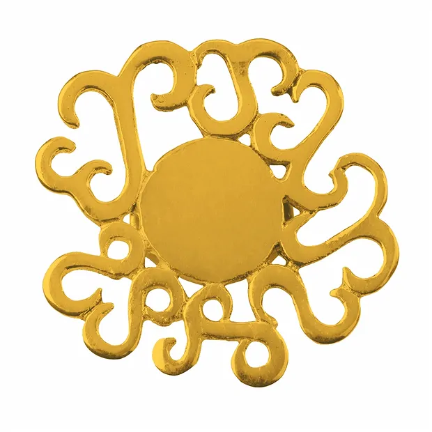 Garland silver gold-plated, 25mm | wholesaler gems, healing stones & jewelry