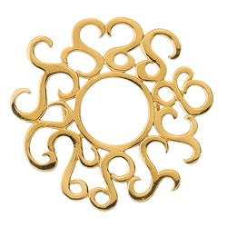 249009100005 Guirnalda bañada en oro plateado, 35 mm | Marco Schreier