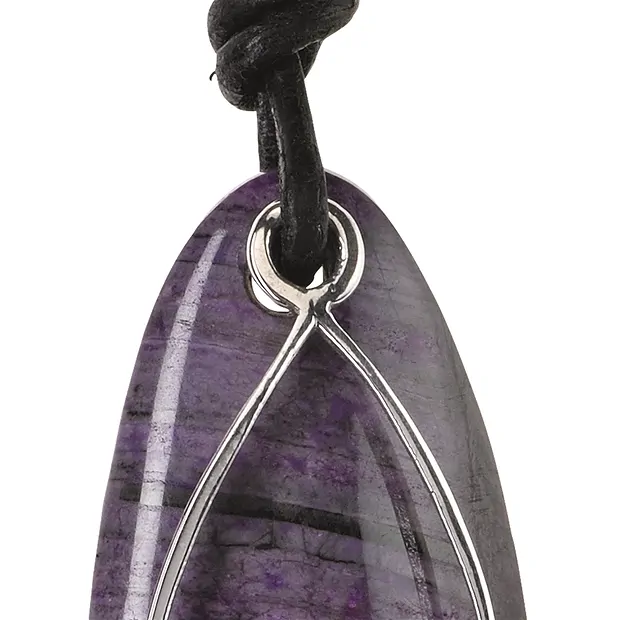 Pendant for front-drilled stones "Lotus flower", 30 x 16mm, rhodiniert | Marco Schreier