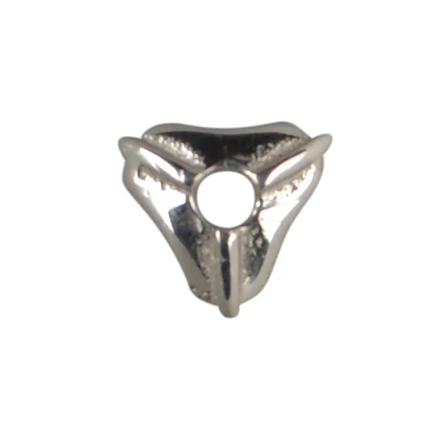 Ciondolo per pietre forate anteriori "scudo", 8 x 8 mm, rodiato | Marco Schreier