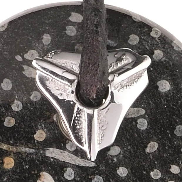 Ciondolo per pietre forate anteriori "scudo", 8 x 8 mm, rodiato | Marco Schreier