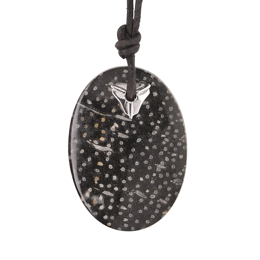 Einhänger für frontgebohrte Steine "Schild", 8 x 8mm, rhodiniert | Marco Schreier