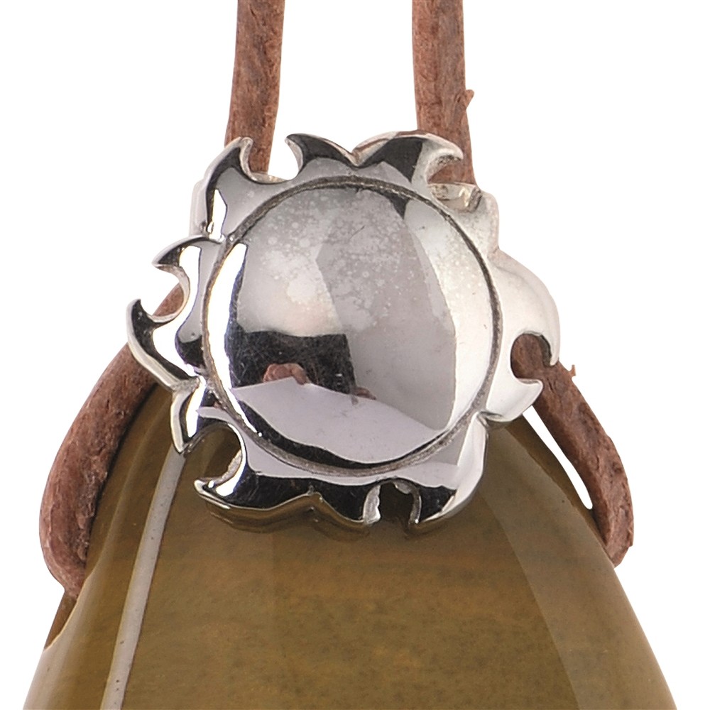 Pendant for cross-drilled stones "Sun", 12mm, rhodiniert | Marco Schreier