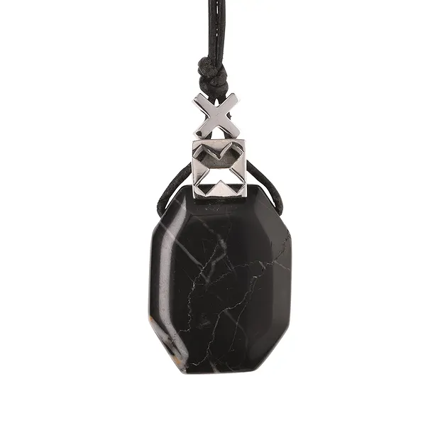 Pendentif pour pierres percées transversalement "X", 10mm & 8mm, rhodié | Marco Schreier