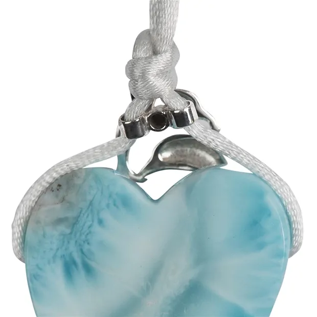 Pendentif pour pierres percées transversalement "Dauphin", 20 x 16mm, rhodié | Marco Schreier