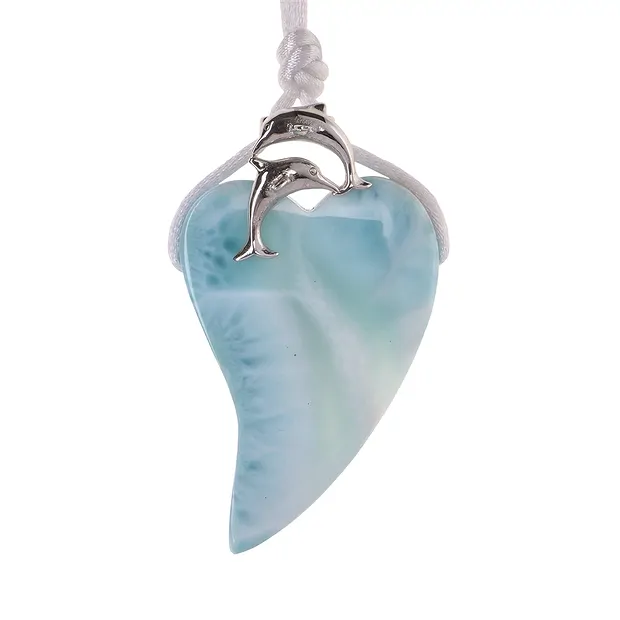 Ciondolo per pietre forate incrociate "Dolphin", 20 x 16 mm, rodiato | Marco Schreier