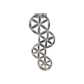Ciondolo per pietre forate incrociate "Flower tendril", rodiato | Marco Schreier