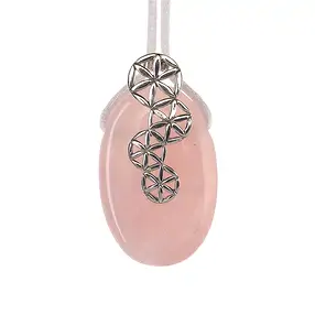 Ciondolo per pietre forate incrociate "Flower tendril", rodiato | Marco Schreier