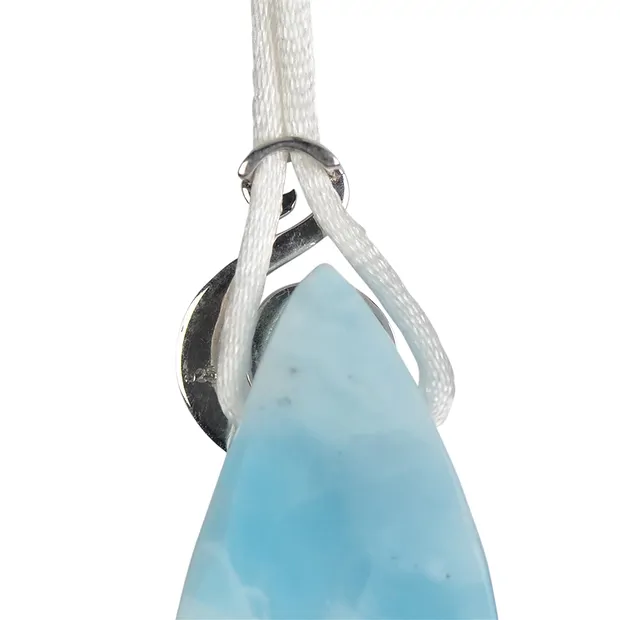 Pendant for cross-drilled stones "Spiral", 21 x 14 mm, rhodiniert | Marco Schreier