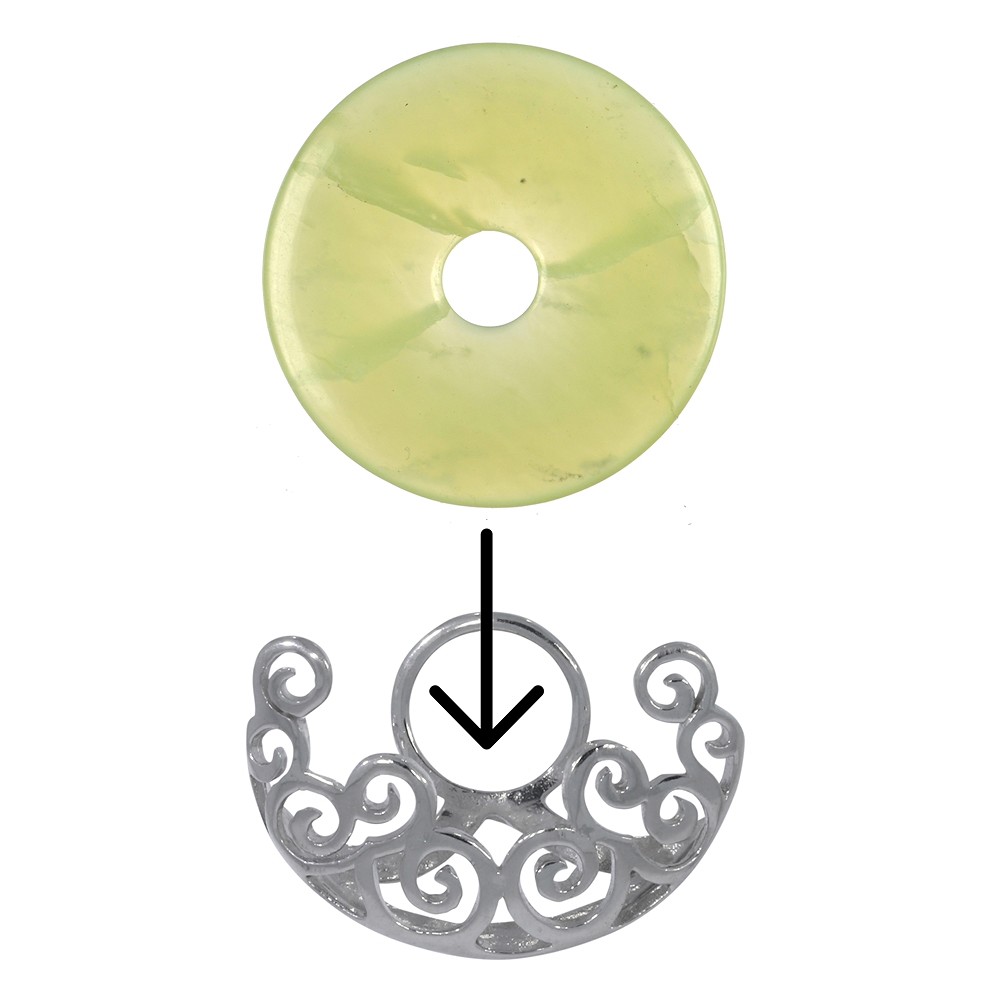 Paisley donut decoration, for 30mm donuts | wholesaler gems & healing stones