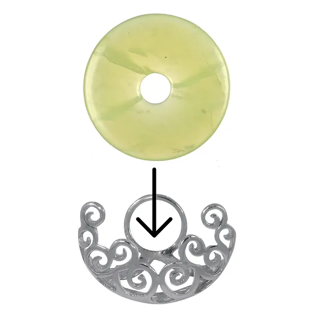 Paisley donut decoration, for 40mm donuts | wholesaler gems & healing stones