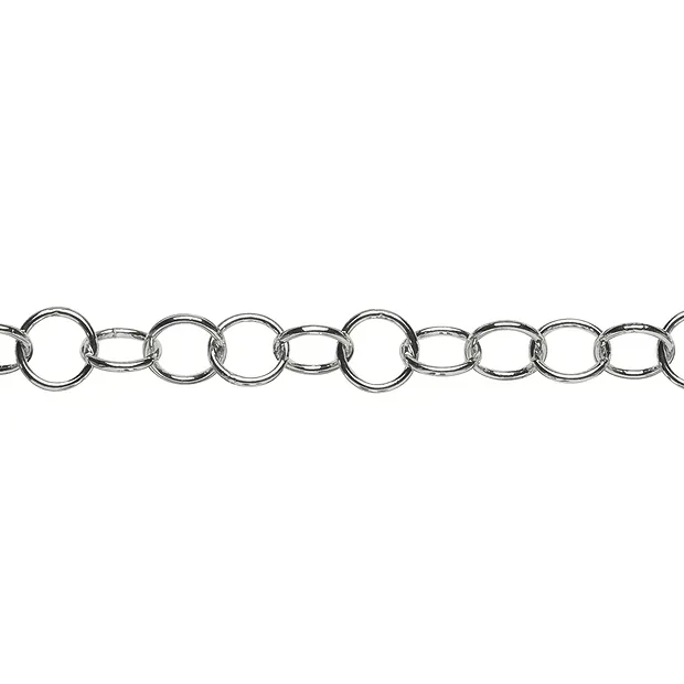 Meterkette, runde Glieder stark, Silber, 12mm (ab 1m laufend) | Marco Schreier