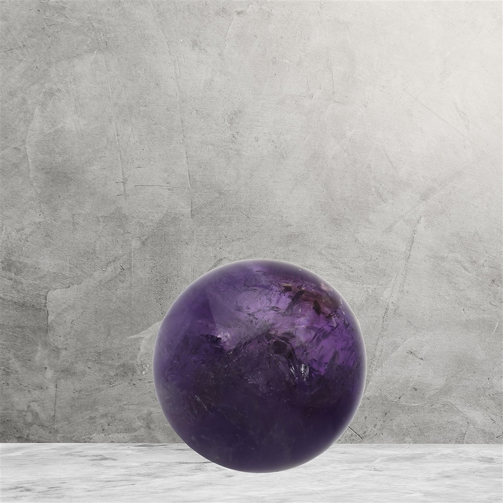 Amethyst ball unique 019, 5.3 cm | wholesaler gems, healing stones & jewelry