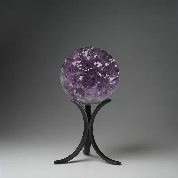 Amethystkugel auf Ständer, 12cm, Unikat 022 | Edelsteine, Heilsteine & Schmuck