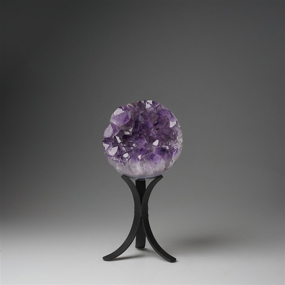 Amethyst ball on stand, 10cm, unique 023 | wholesaler gems & healing stones