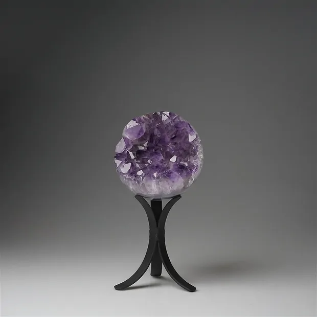 Amethyst ball on stand, 10cm, unique 023 | wholesaler gems & healing stones