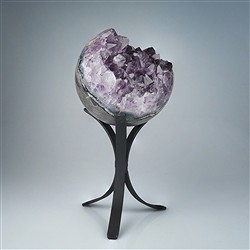2801012030 Amethyst Ball on Stand, 21 cm, One-of-a-Kind 030 | Marco Schreier
