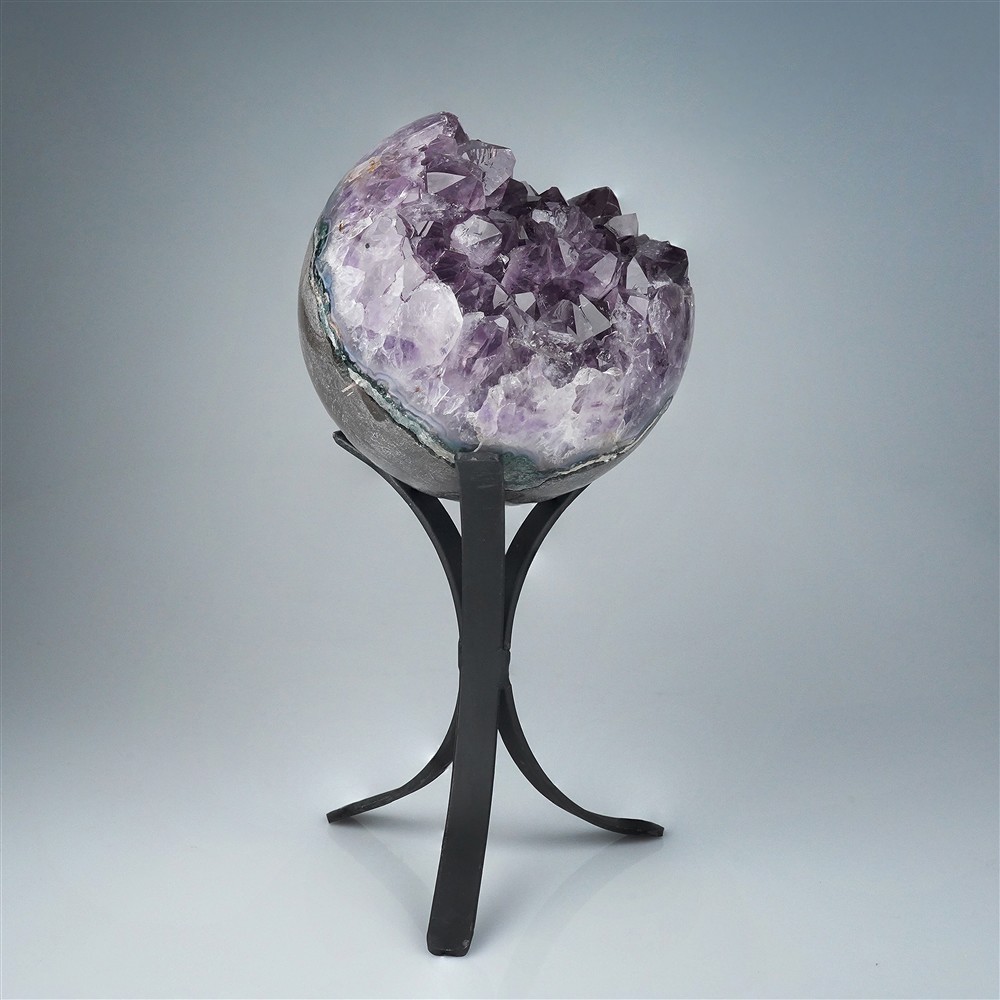 Amethyst Ball on Stand, 21 cm, One-of-a-Kind 030 | Marco Schreier