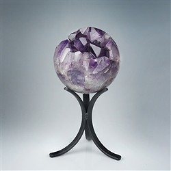 2801012031 Amethyst sphere on a stand, 20 cm, One-of-a-kind 031 | Marco Schreier