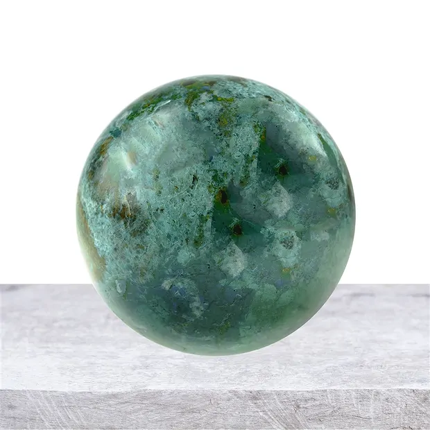 Kugel Chrysocoll (stab.), 09cm, Unikat 003 | GH Edelsteine, Heilsteine & Schmuck