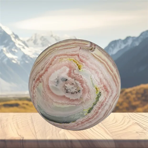 Kugel Rhodochrosit, 5,0cm, Unikat 002 | Edelsteine, Heilsteine & Schmuck-Handel