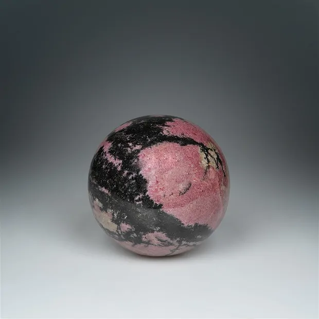 Rhodonite sphere, 9.0 cm, unique 001 | wholesaler gems, healing stones & jewelry