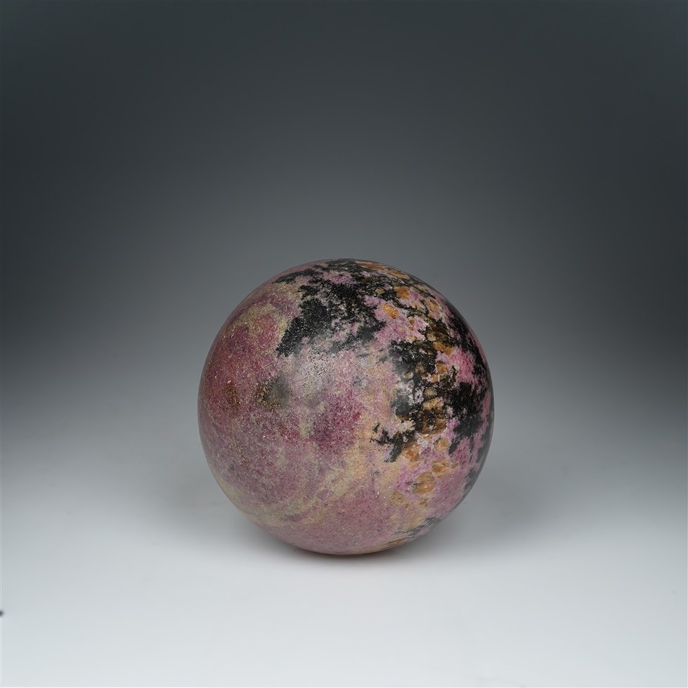 Kugel Rhodonit, 8,5cm, Unikat 004 | Großhändler Edelsteine, Heilsteine & Schmuck