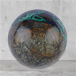 2801182006 Sphere Azurite Malachite (stab.) Unique 006 | wholesaler gems & healing stones