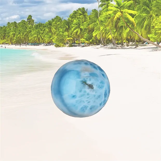 Sphere Larimar, 3,0cm, unique 005 | wholesaler gems, healing stones & jewelry