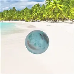 2801196026 Esfera de Larimar, 3,8 cm, única 026 | Marco Schreier