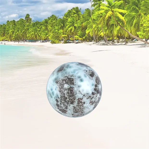 Boule Larimar, 5,0cm, Pièces uniques 041 | Marco Schreier