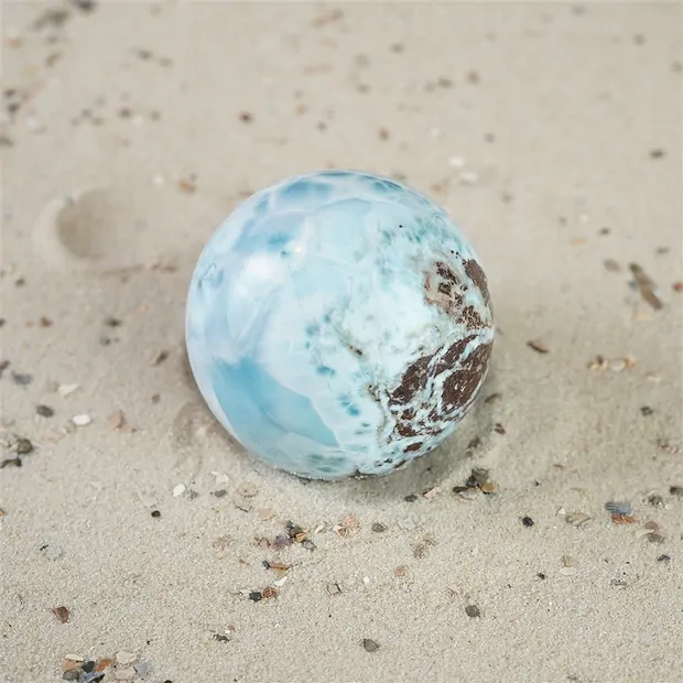 Boule Larimar, 4,7cm, Pièces uniques 065 | Marco Schreier