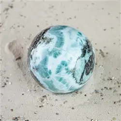 2801196069 Kugel Larimar, 6,6cm, Unikat 069 | Großhändler Edelsteine, Heilsteine & Schmuck