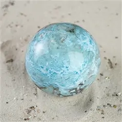 2801196072 Esfera de Larimar, 6,0cm, pieza única 072 | Marco Schreier