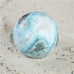 2801196077 Sfera di Larimar, 6,7 cm, pezzo unico 077 | grossista gemme e pietre curative