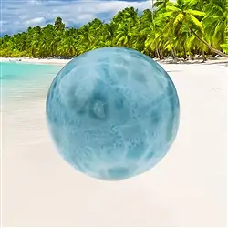 2801196110 Boule Larimar, 5,0cm, Pièces uniques 110 | Marco Schreier
