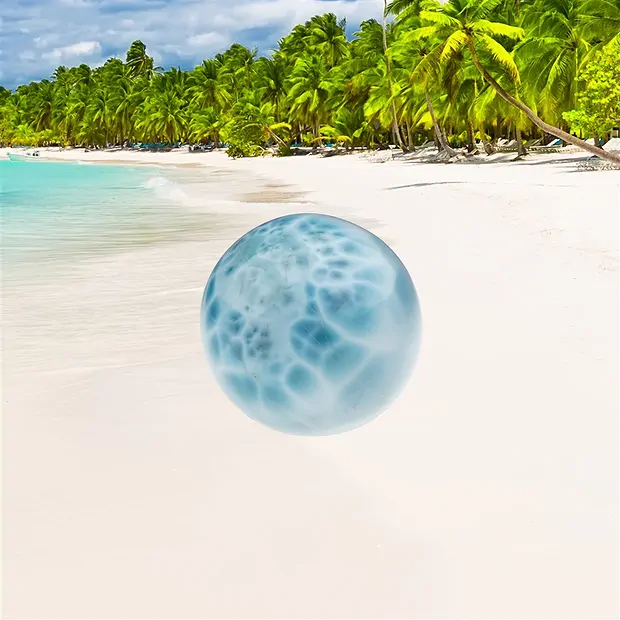 Boule Larimar, 2,9cm, Pièces uniques 111 | Marco Schreier