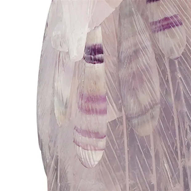 Gravure perroquets Quartz rose, Pièces uniques 040, 46cm | Marco Schreier