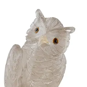 Engraving parrot Rock Crystal unique 046, 30cm | gems, healing stones & jewelry