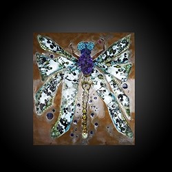 2802000065 Objeto artístico "Dragon Flie | piedras preciosas, piedras curativas y joyería