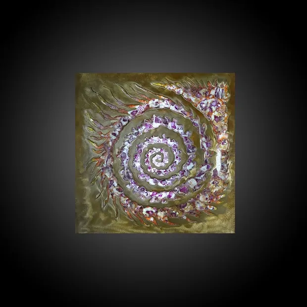 Objet d'art "Spiral Pink | Pierres précieuses, pierres thérapeutiques & bijoux